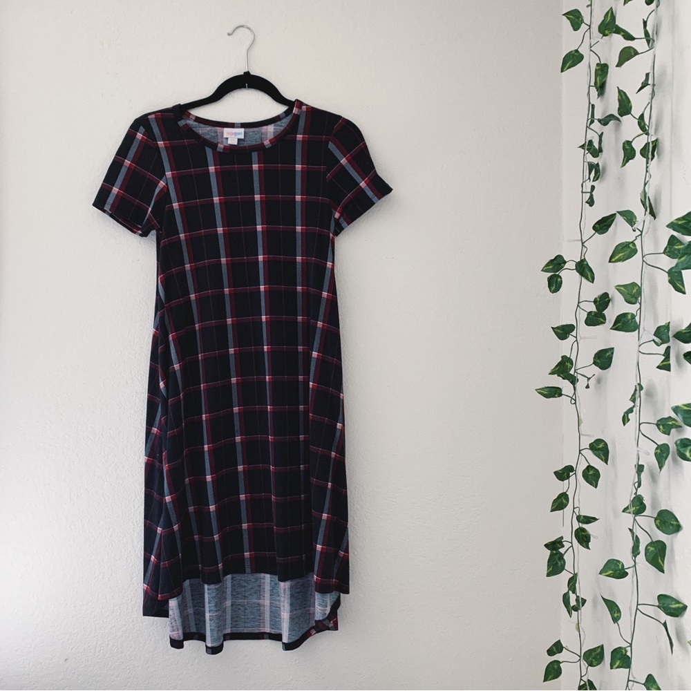 ❌SOLD❌LuLaRoe Plaid Carly Dress